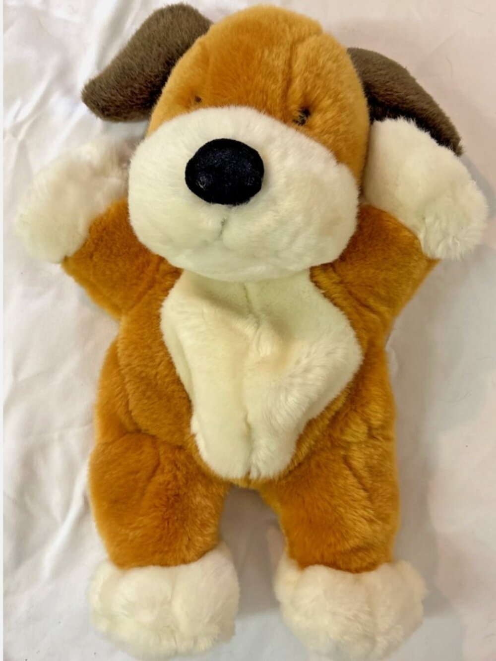 Vintage Kipper The Dog Plush Hand Puppet Toy 1998 Prestige 14”